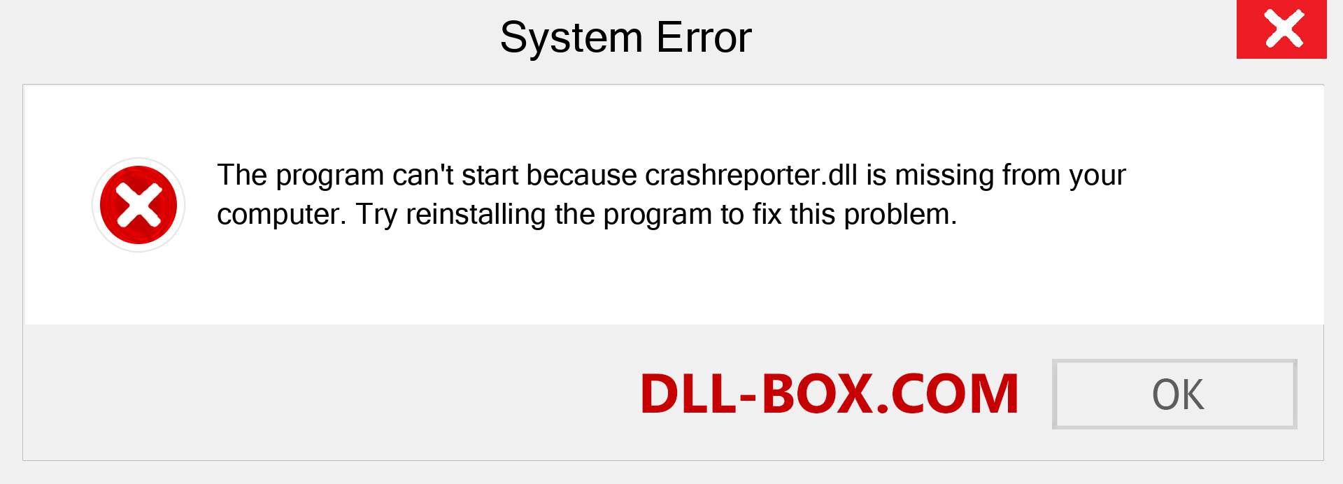  crashreporter.dll file is missing?. Download for Windows 7, 8, 10 - Fix  crashreporter dll Missing Error on Windows, photos, images