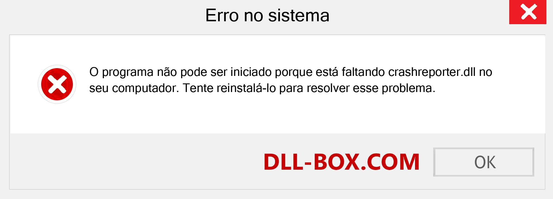 Arquivo crashreporter.dll ausente ?. Download para Windows 7, 8, 10 - Correção de erro ausente crashreporter dll no Windows, fotos, imagens